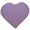 Linseed Cushion Heart Approx. 30 x 25 cm Lilac Heat