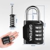 GRIFEMA Combination Padlocks with 4 Digit Code, Locker Padlock Outdoor