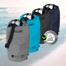 #DoYourOutdoor Dry Bag | Waterproof Backpack | Waterproof Bag & Pack Sack | 2L 5L 10L 20L 30L Dry Bag in 2 Styles and Many Colours | Ideal for Boat, Kayak, Fishing and Camping, gray, Hoizontal