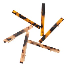 6Pcs Acetate Hair Barrettes Lightweight Comfortable Hair Clips for Women Stylish Leopard Print Design for Various Hairstyles Great Any Occasion