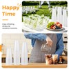 KesaPlan 50 Pack 16oz Clear Frosted Plastic Cups, Disposable Wedding
