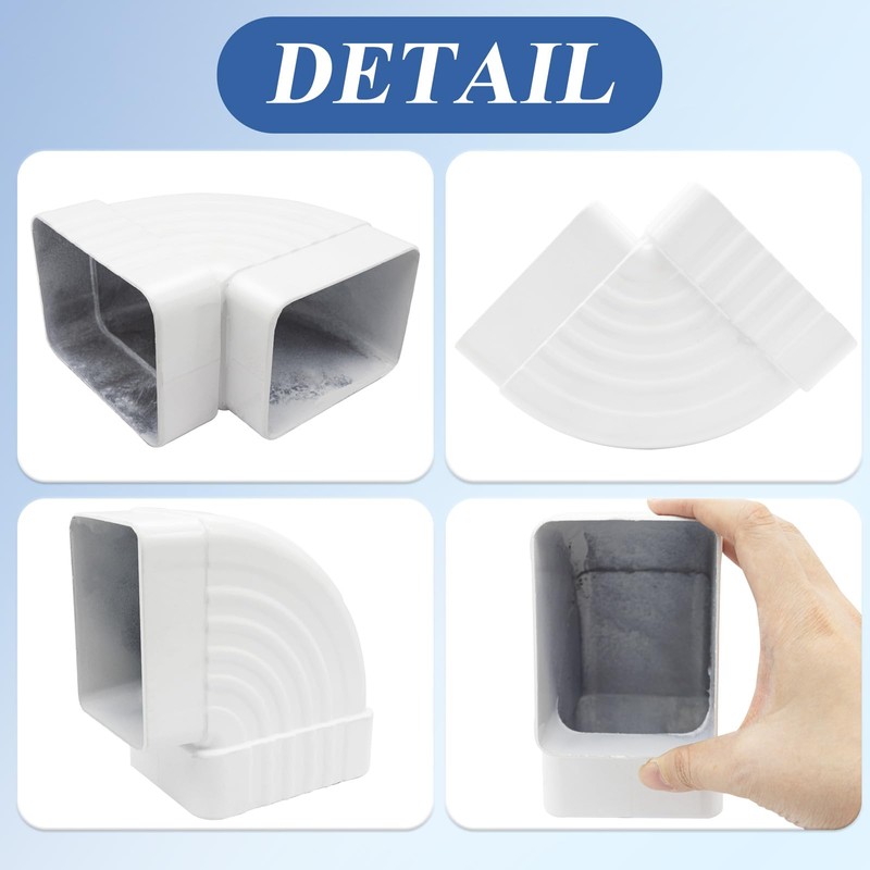 Gutter Elbow 3x4 90 Degree Downspout Elbow Gutter Connector Roofing