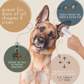 NICO SOPH Advanced Relief Formula Dog Ear Wipes | Cat Ear Wipes - Deep Cleaning Pearls Remove Dirt & Debris While Soothing, Deodorizing, & Relieving Itchy Or Inflamed Ears | 50 Count