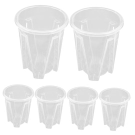 BESPORTBLE 6 Pack Orchid Pots Breathing Planters for Orchids Plants Plastic Nursery Pot Set for Use