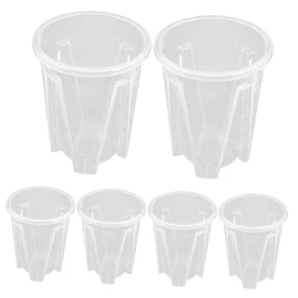 BESPORTBLE 6 Pack Orchid Pots Breathing Planters for Orchids Plants Plastic Nursery Pot Set for Use