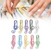 100Pcs Cute Note Paper Clips 10 Colors Metal Music Note