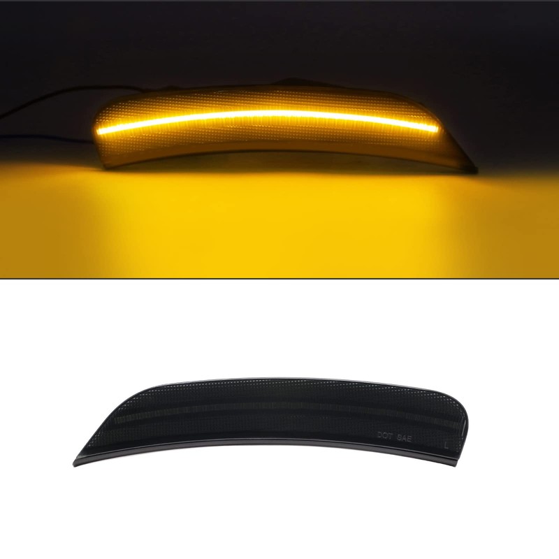 Mynoway 4PCS Smoked Lens LED Side Marker Lamp Replacement for
