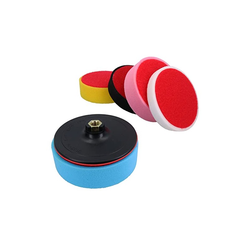 150mm Hook + Loop Polishing Buffing Mops Heads with M14