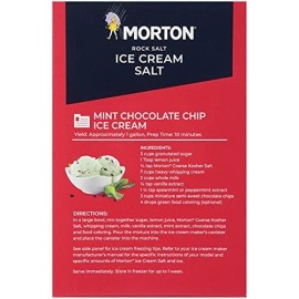 Morton Ice Cream Salt 4 Pounds for Homemade Ice Cream and Rapid Beverage Cooling