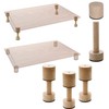 ANFU Cutting Board Adjustable Feet, Wood Adjustable Feet for Countertop