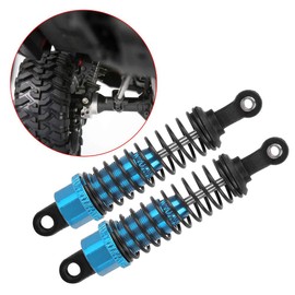 VBESTLIFE 2pcs 1/16 Remote Control Car Shock Absorber Spring, Portable Metal Shock Absorber Damper for 1:16 RC Car 70 mm (Blue)