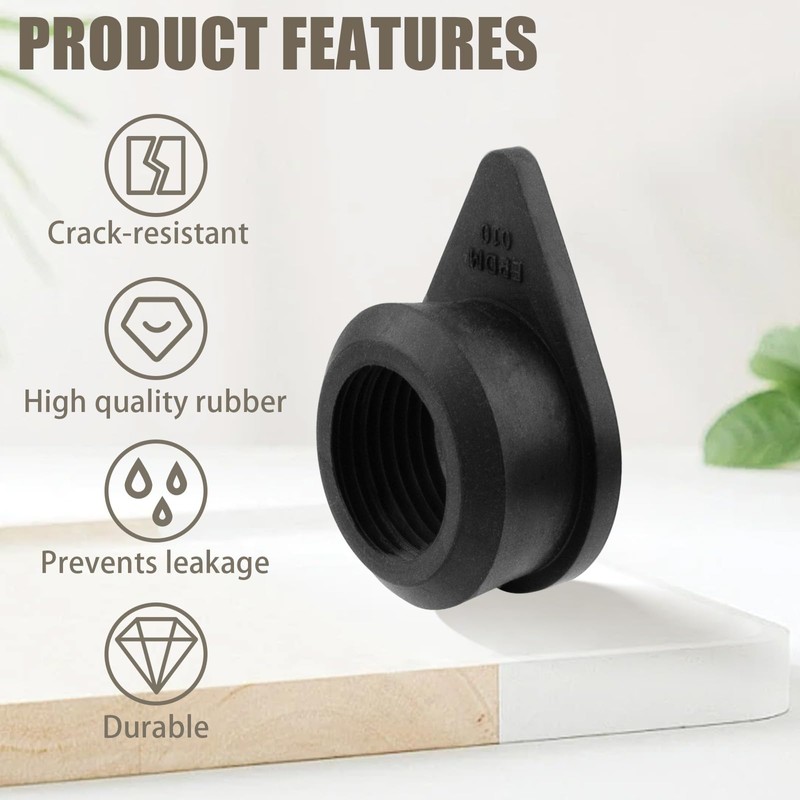 ZTTM 3/4-Inch Threaded Rubber Grommets for Rain Barrel Drain and