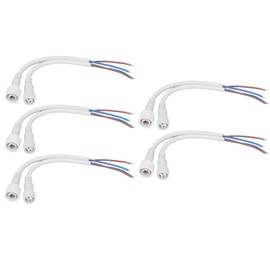 5 Sets 2 Pin Electrical Connector Waterproof Male and Female Plug Quick Connect Plug Cable Kit