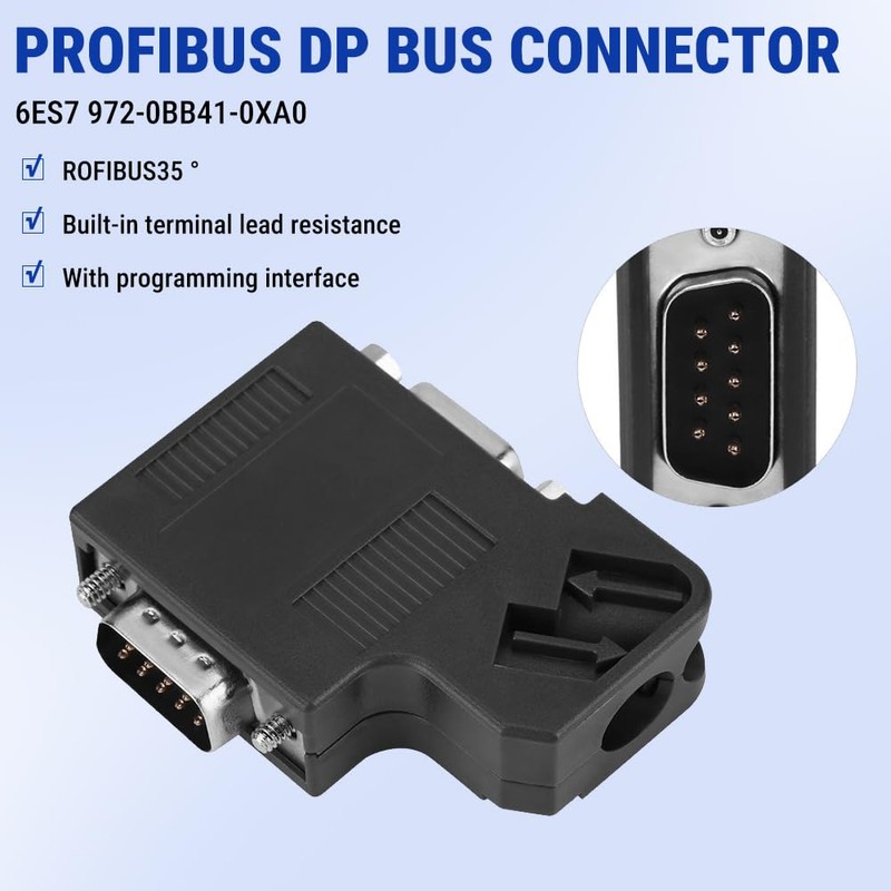 Uadme Profibus Plug, 6ES7 972-0BB41-0XA0 DP Plug Profibus Bus Connection