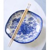 Ebros Gift Blue Feng Shui Dragon Small Appetizer Coupe Plate