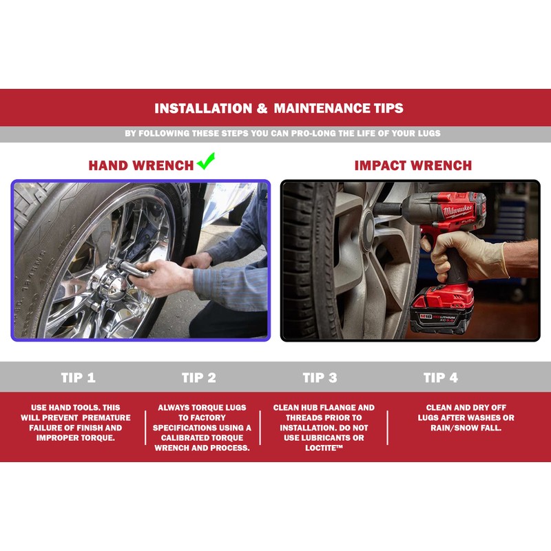 Wheel Accessories Parts Juego de 20 tuercas de tuerca de