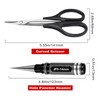 Hobbypark 0-14mm Hole Puncher Reamer w/Sleeve and Curved Scissors Set