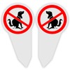 Pack of 2 No Dog Toilet Signs, No Dog Poop