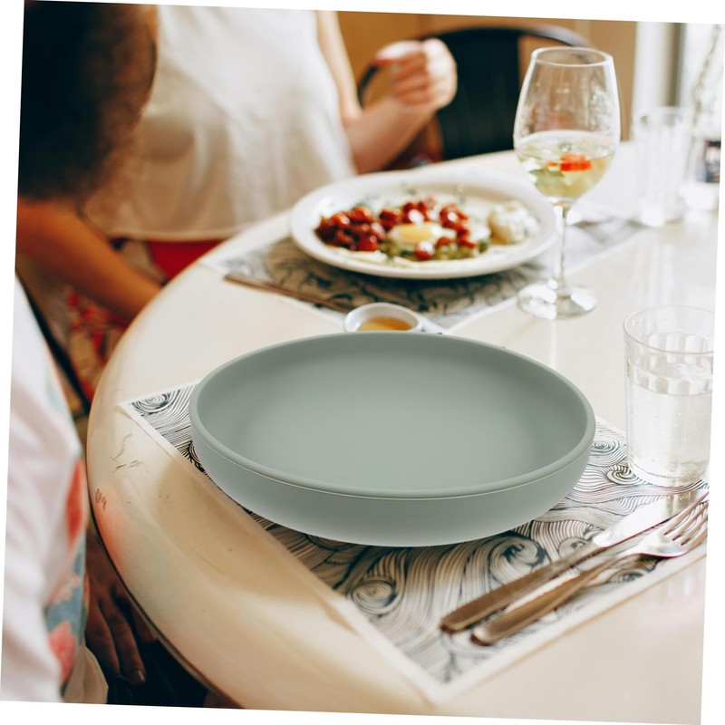 Healeved Speiseteller für ältere Menschen, selbstversorgt, tiefer Teller für Erwachsene,