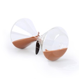 Biloba 6 Inch Tape Sand Timer/Hourglass 15 Minutes - Copper Color Sand - Inspired Glass/Home, Desk, Office Decor