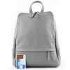 modamoda de - T138 Italian Women's Leather Backpack Bag, Grey2021