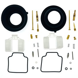 2-Pack Carburetor Carb Rebuild Repair Kits with Diaphragm Float Replacement for Honda Rebel 450 CMX450C CMX450CL 1986-1987