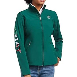 ARIAT Women's Team Softshell Mexico Jacket, Verde