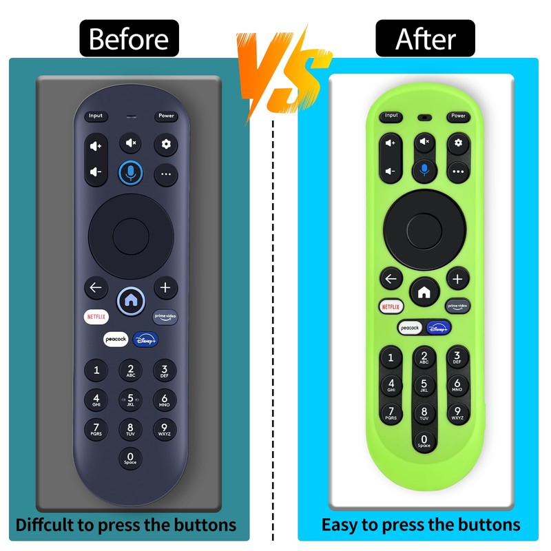 Glow Green Cover for Xumo TV Remote Silicone Case for