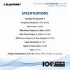BLAUPUNKT BPA-C400 Elite Car Audio Class AB 4-Channel 2600W Stereo