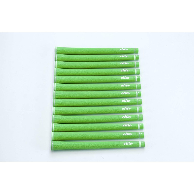 elitegrips CX50 13 Pack Golf Grips, Signal Green with Backline