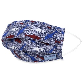Dr. Talbot's Adult Washable Pleated Cloth Face Mask for Personal Health, 1 Pack, Patriotic Shark