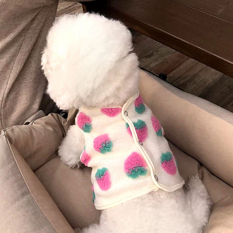 Dog Clothes Fashionable Soft Comfortable Warm Sleeveless Puppy Jacket for