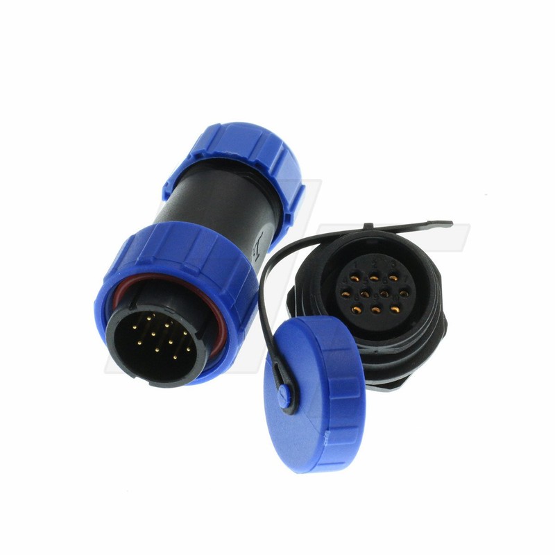 HangTon HE21 10 Pin Circular Connector Waterproof Aviation Cable Plug