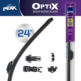 PEAK Optix Beam Wiper Blade, All-Weather Windshield Wiper Blade, Auto Replacement Part, 24", Pack of 1