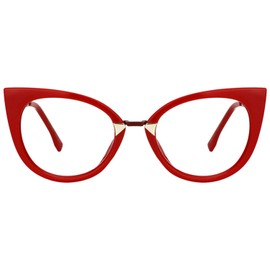 Zeelool Cat Eye Glasses Frame for Women Jacqueline FP0669-01 Red