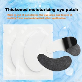 ZRUEWOT 50 Pairs Eye Pads for Eyelash Extension with Tweezers Lash Extension Pad Eye Pads Eyelash Pads Eye Gel Patch for Eyelash Extensions Beauty Tool (Black)