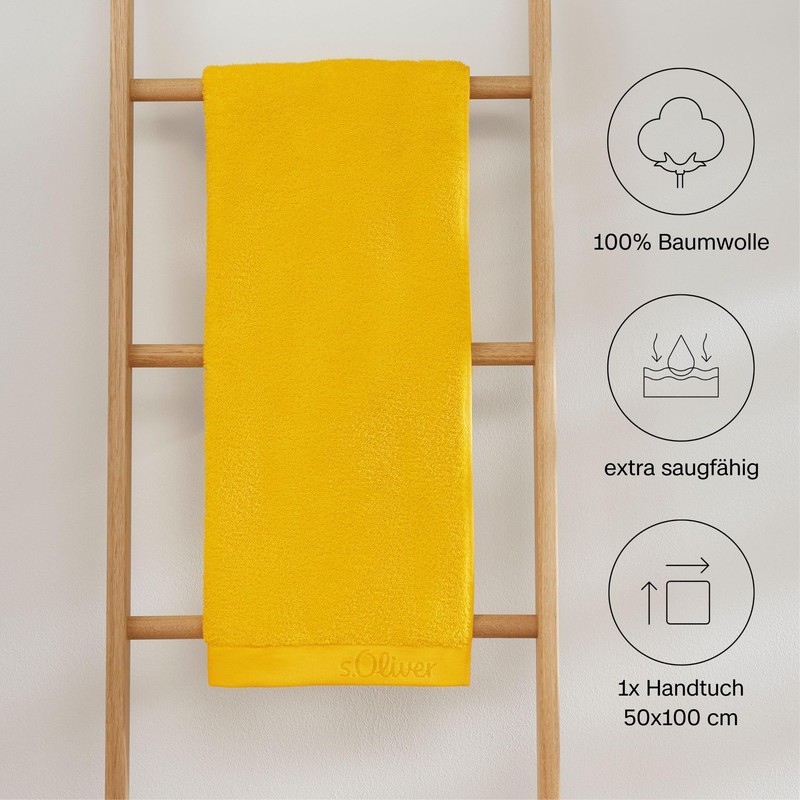 s.Oliver Hand Towel 50 x 100 cm, 100% Cotton, 600