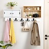 Coat Hooks Wall Hooks for hanging - 25 pack Black