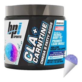 CLA + Carnitine BPI Sports Quemador de Grasa Sin Estimulante Sabor Snow Cone