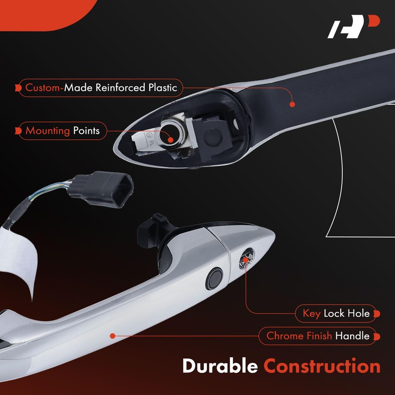 A-Premium Front Left Driver Side Exterior Door Handle with Keyhole