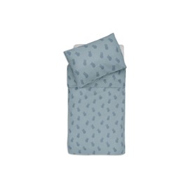 Jollein Children's Bed Linen – Miffy Shadow Sea Green – 100 x 140 cm – 100% Cotton – Oeko-Tex Certified – Baby Bedding with Pillowcase – Bedding Set