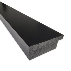 Amanti Art Black Wall Mirror 24x24 Brushed Black Square Bathroom Mirror for Wall Decor Living Room, Medium Modern Contemporary Frame, Hangs Horizonally and Vertically, Bathroom Decor, Beveled Edge