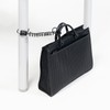 Sanwa Direct 200-SL029BK Curl Cord Integrated Padlock Bag Saddle Anti-Theft