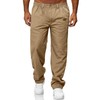 Mens Casual Jogger Pants Elastic Chino Pants Classic Fit Lightweight