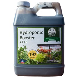 Farmer's Secret Hydroponic Booster Fertilizer - Super Concentrated 4-11-8 Formula - Use with Any Hydroponic or Aeroponic System - Great for Herbs, Veggies, Fruits, and More (32oz)