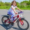 RAYMACE Cesta de bicicleta para niños, cesta de bicicleta para