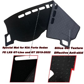 KEEGTBOX - Funda de salpicadero para consola central personalizada compatible con Kia Forte Sedan FE LXS EX GT 2019 2020 2021 2022