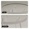 Sumerflos Acrylic Round Corner Shower Stool for Inside Shower -