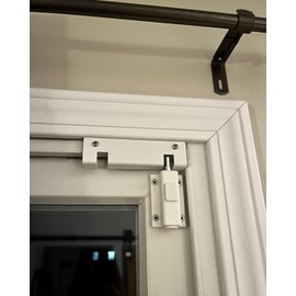 SDGINA Sliding Door Security Lock 2 Pack - Sliding Patio Door Lock for Glass Doors, Child Safety Foot Locks