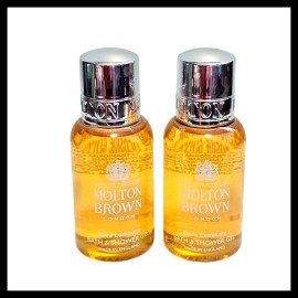 Molton Brown 2 x Molton Brown London Flora Luminare Bath & Shower Gel 1 fl oz Lot